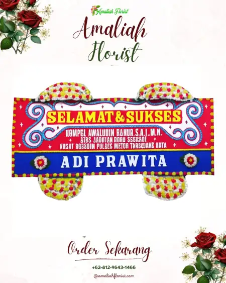 Papan Bunga Ucapan Selamat Atang Senjaya